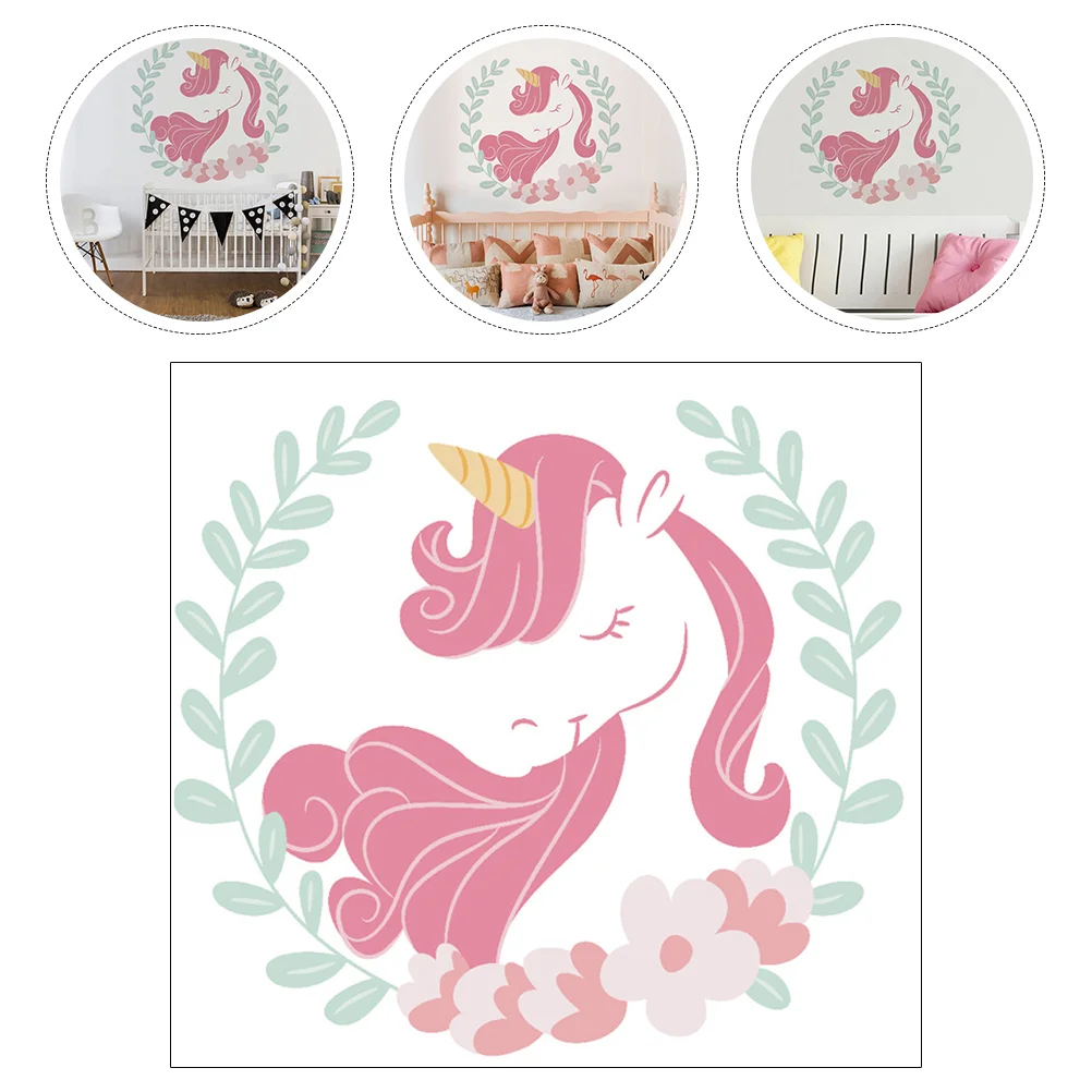 

1PC Creative Wall Sticker Background Decorative Wall Paster (Pink）