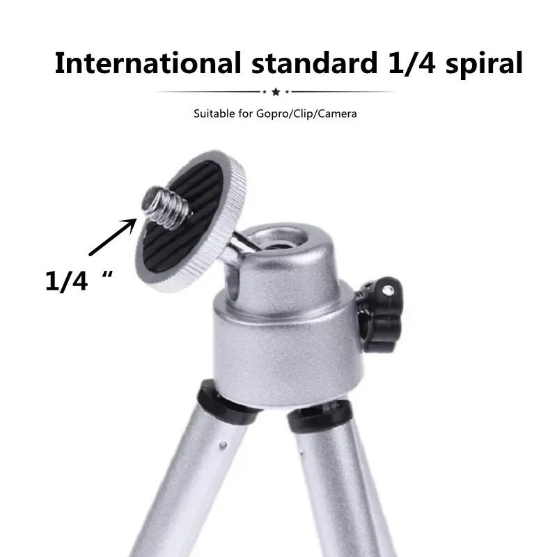 

New 2 sections Extendable Mini Tripod for iPhone Phone Smartphone Tripod for Gopro 9 8 7 Camera