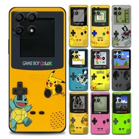 game boy gaming color pokemon pikachu phone case for honor 8x 9s 9a 9c 9x pro lite play 9a 50 10 20 30 pro 30i 20s6 15 silicon