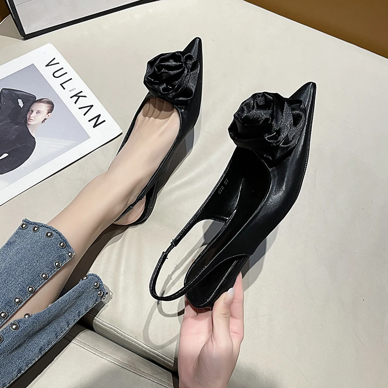 

Туфли женские с острым носком, на плоской подошве, весна-лето 2023