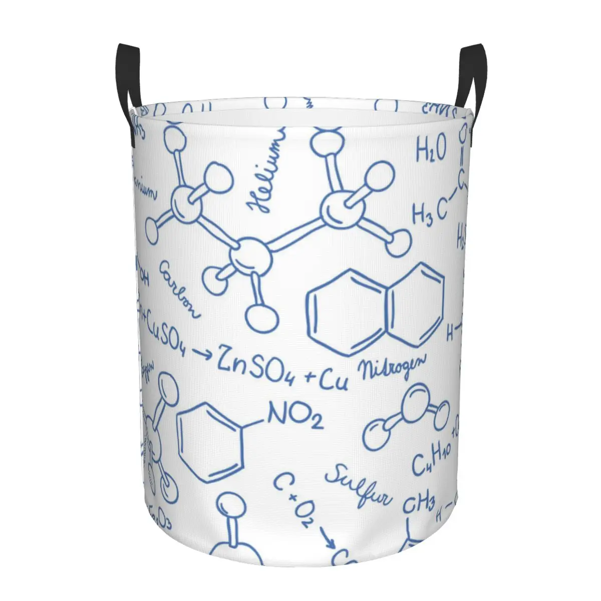 Корзина для белья с научным химическим узором Складная Большая корзина хранения