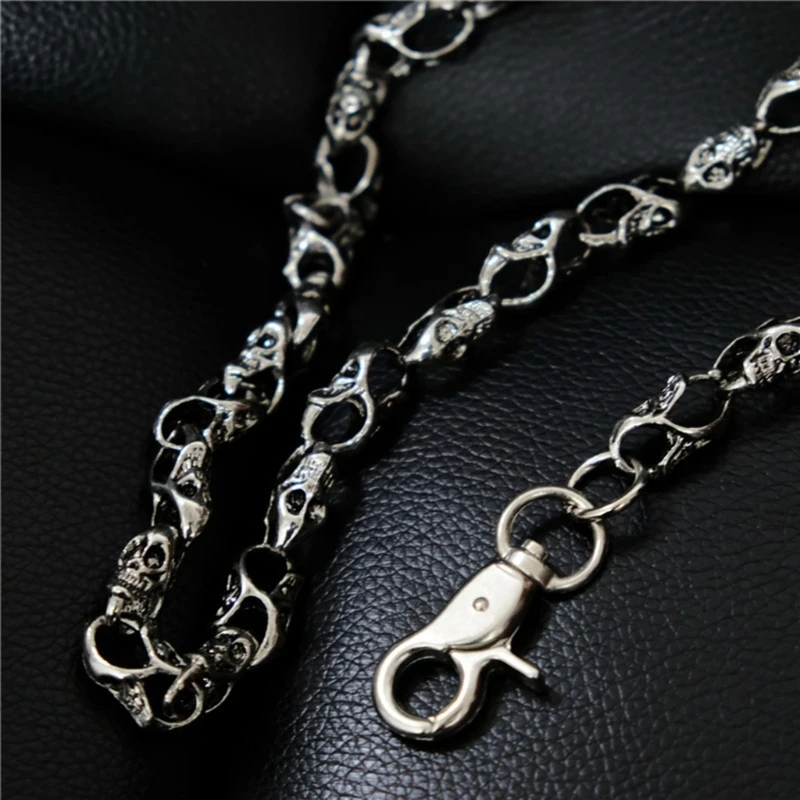 

Heavy Skull Wallet Chain Ethnic Biker Punk Jean Chain Cool Skull Punk Trouser Chain For Bike Jean Gothic Rock Jewelry