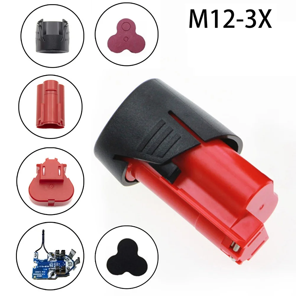 

M12 Lithium Battery Plastic Case PCB Charging Protection Circuit Board For Milwaukee 12V Li-Ion Battery 12V 1.3Ah
