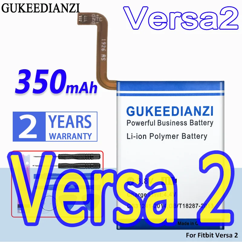 

High Capacity GUKEEDIANZI Replacement Battery Versa2 350mAh for Fitbit Versa 2