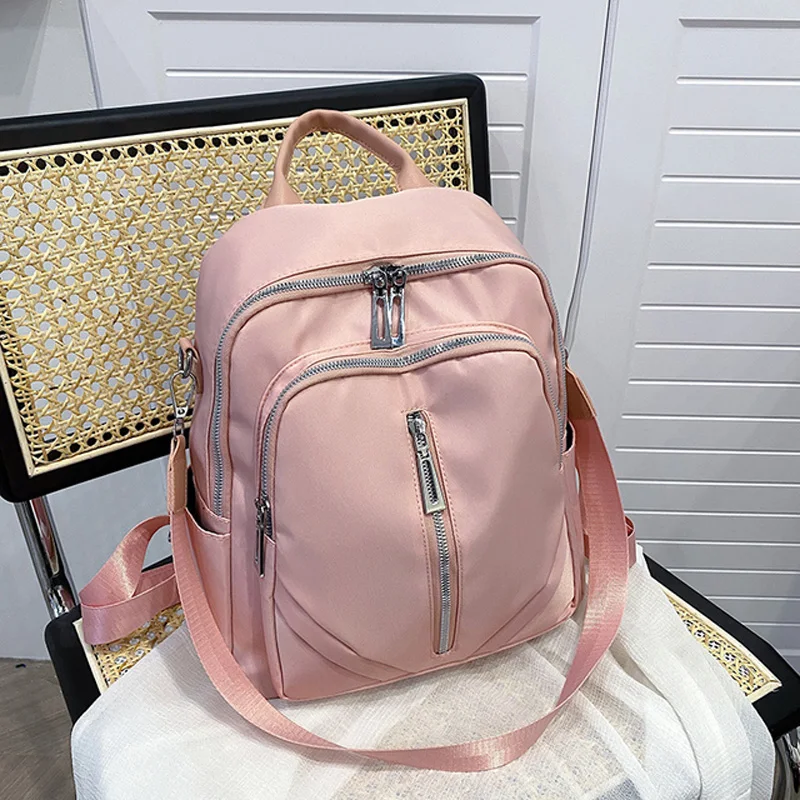 

Однотонный высококачественный Женский рюкзак из ткани Оксфорд, многофункциональная Женская дорожная сумка, новинка 2022, женские школьные портфели для студентов, сумка