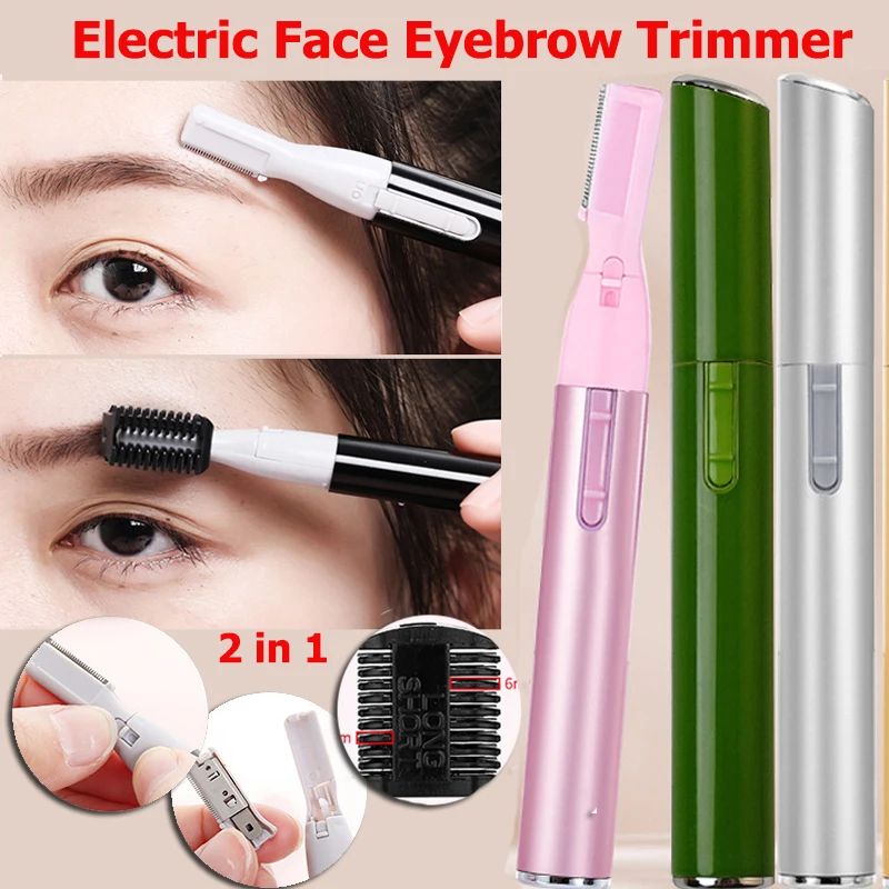 

Высококачественные практичные электрические ножницы для лица и бровей Триммер для волос Мини Портативная Женская бритва для тела Бритва д...