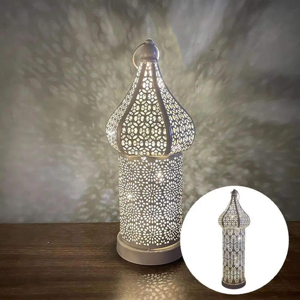 

3 Sizes Modern Beautiful LED Decorative Lantern Morocco Style LED Light Battery Powered Party Supplies