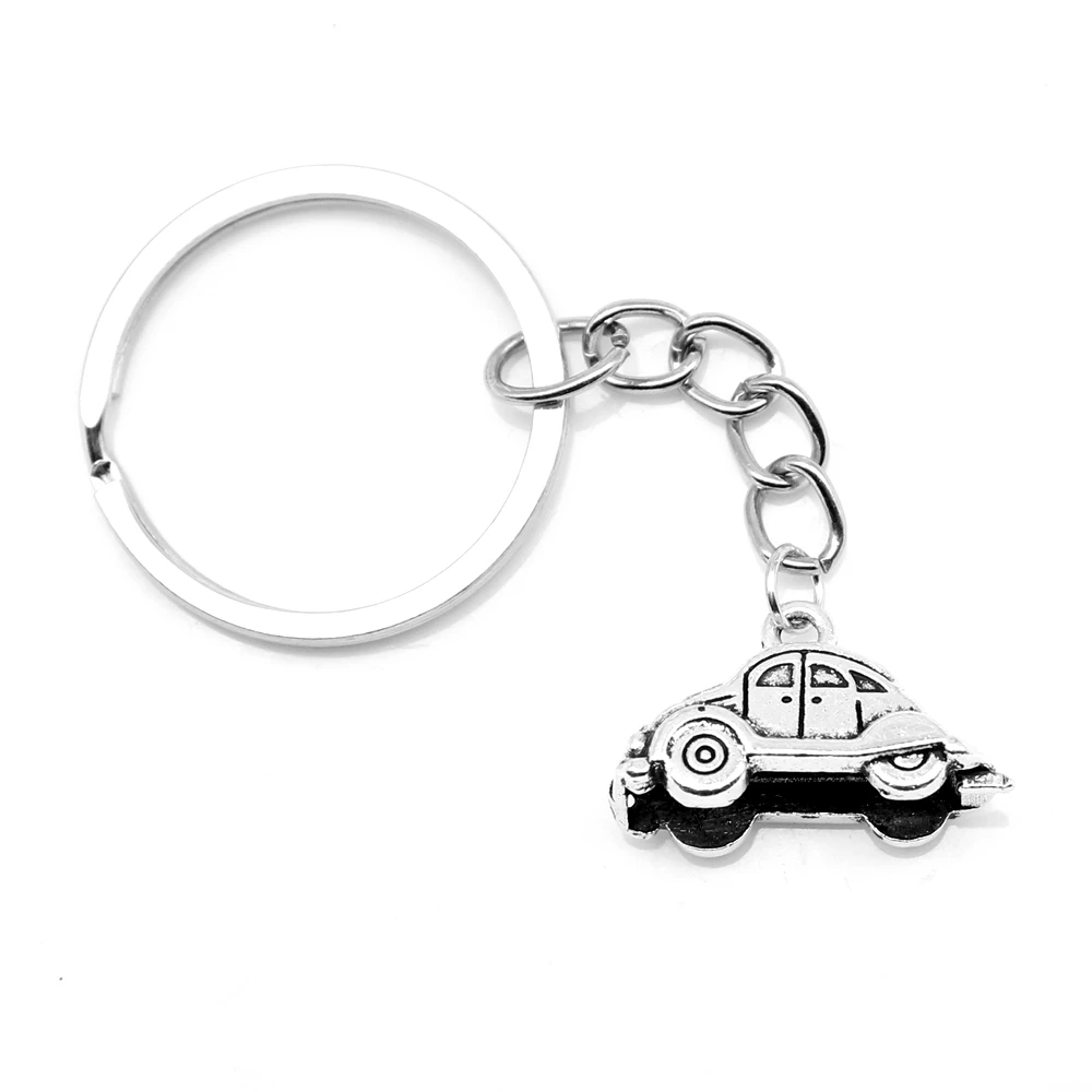 

1pcs Antique Silver Color 14x23mm Car Keychain Handmade Jewerly Diy
