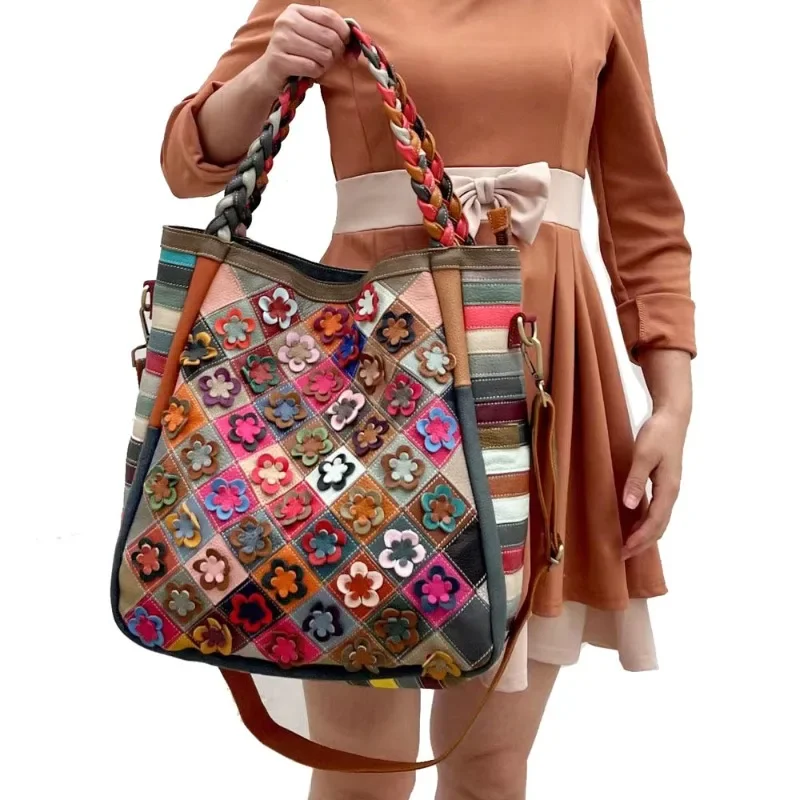 Повседневные универсальные сумки в стиле ретро большая вместительная