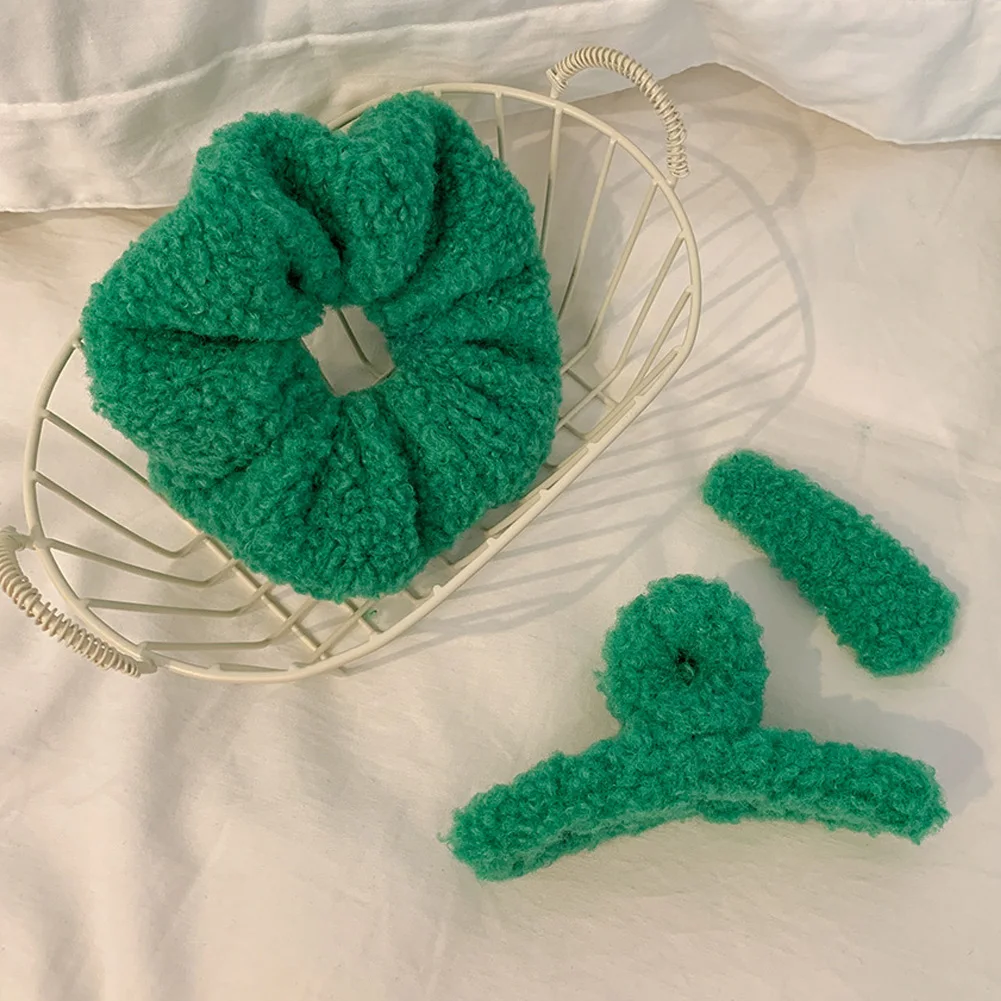 

Hairpin Korean Style Simple Net Red Korean Style 2022 New Green Hair Band Grasping Clip BB Clip Large Intestine Ring Female