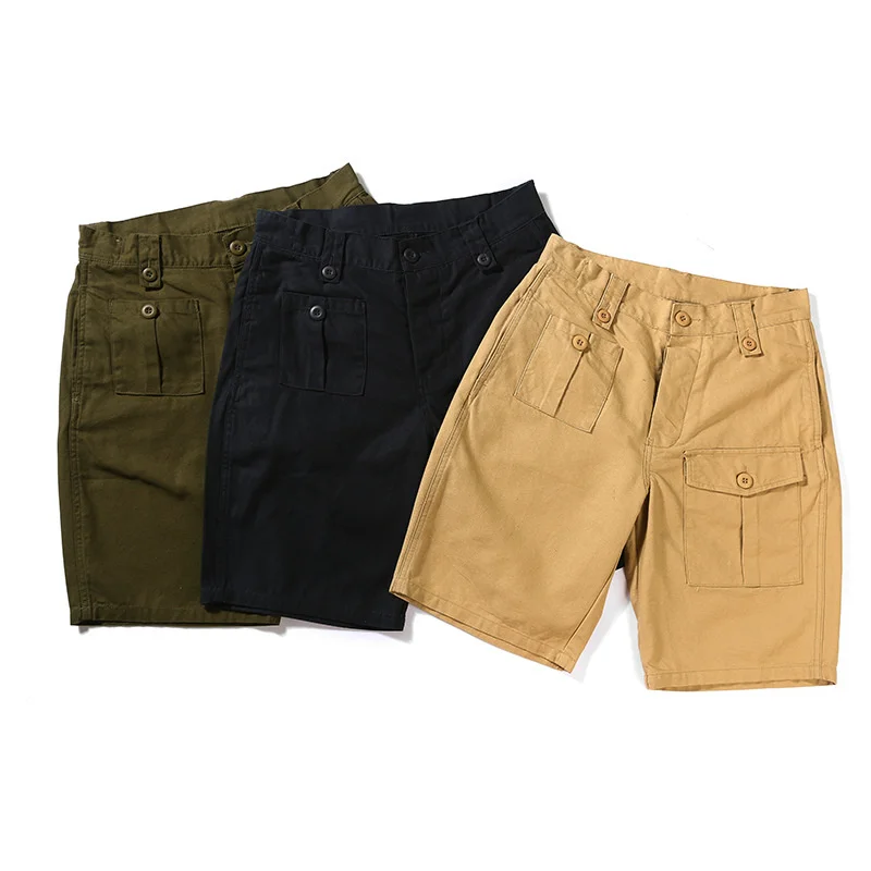 

Multi-pocket Five-point Pants Men's Casual Cargo Shorts AMEKAJI Outdoor Hiking Trekking Fishing Tooling Panties Camping Knikers