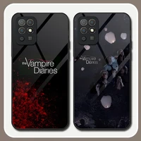 the vampire diaries phone case tempered glass for huawei p30 p40 p50 p20 p9 smartp z pro plus 2019 2021 rich and colorful cover