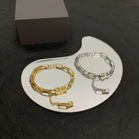 brand imported 925 sterling silver letter b plated k gold diamond bracelet mobile platinum and rose goldjewellery