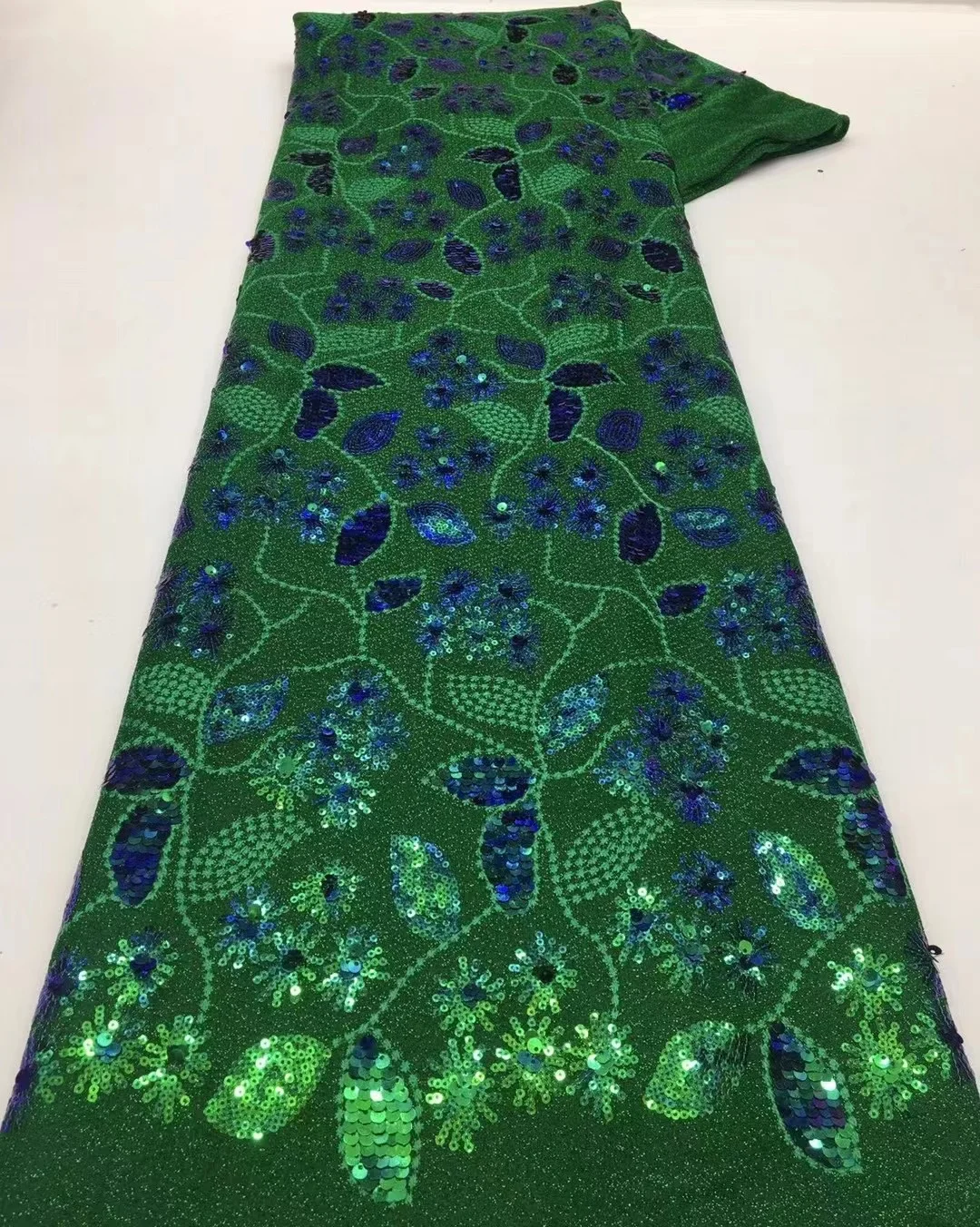 

African Lace Fabric 2022 High Quality Nigerian Tulle Lace For Dress Latest French Net Lace With Sequins Senegal Lace 5Y