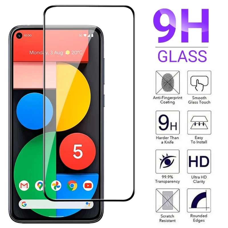 

Закаленное стекло для экрана Google Pixel 7 6 Pro 6a 5 4 3 XL 4a 3a 4XL 3XL 3aXL, полное покрытие, защитная пленка