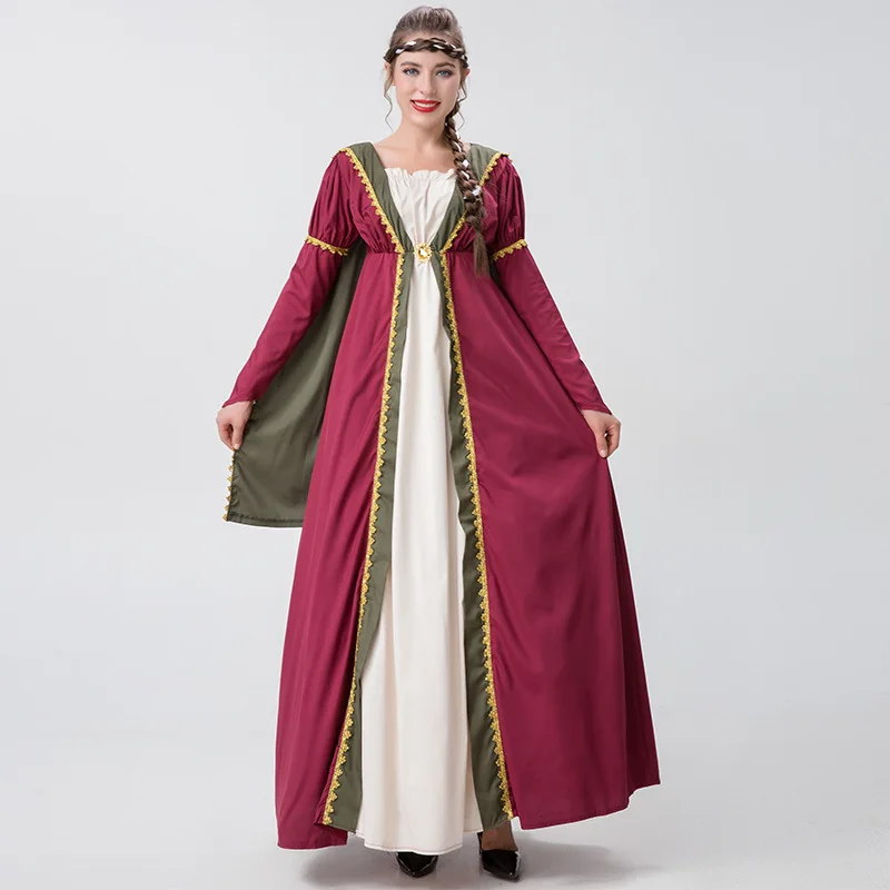 

Halloween Women Renaissance Costume Gothic Medieval Victorian Count Queen Dress Dress Marie Antoinette Baroque Fancy Dress