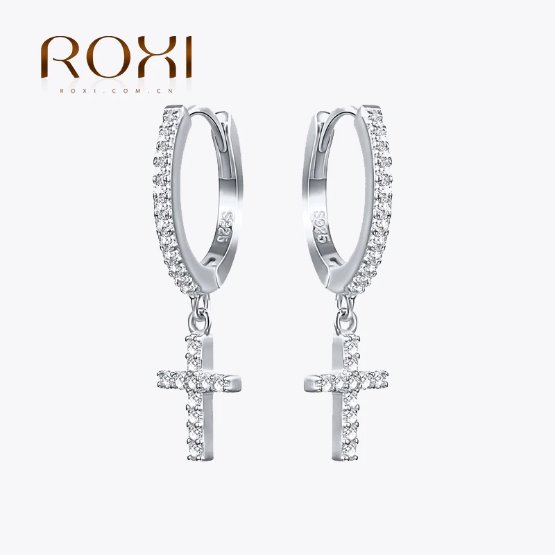 

Женские серьги-подвески из серебра 925 пробы с фианитами