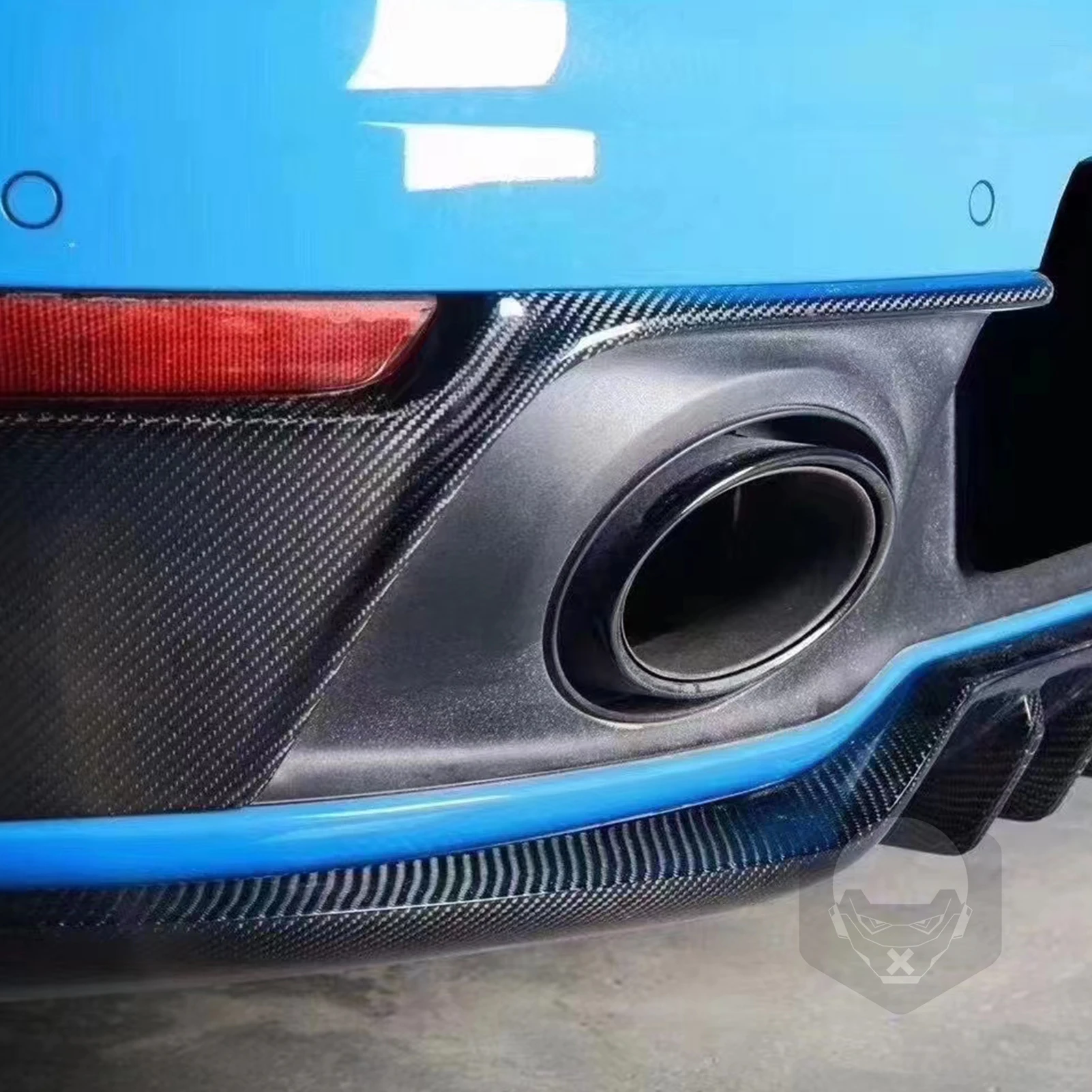 Задний бампер для Porsche 911 992 2021-2023 из настоящего углеродного волокна спойлер