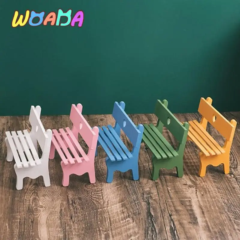 

1PC Doll House Mini Home Decoration Color Small Bench Shooting Background Props Decoration
