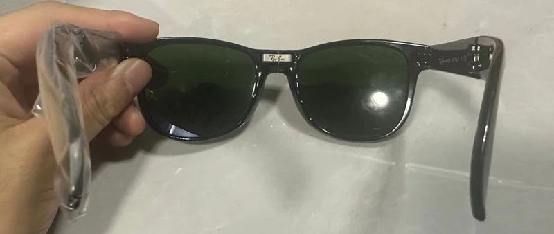 Rayban 54 мм Стеклянные линзы 4105 Солнцезащитные очки в складной оправе Зеркальные