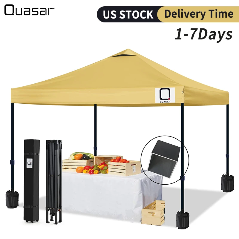 

Quasar High Quality Durable Waterproof Easy Pop up Canopy Tent Garden Parasol Camping Canopy Gazebo for Country House 3x3m