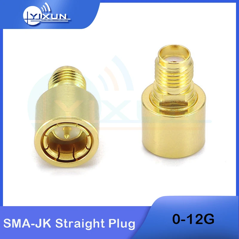 

2PCS SMA-JK Straight plug RF Connector SMA male to female 2-way Adapter SMA-J to SMA-K high frequency 0-12G test connector