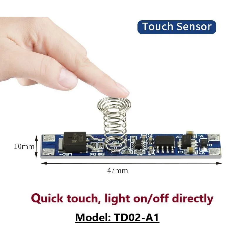 

Сенсорный выключатель GEDLUZI для LED освещения 12V 24V 8A 96W