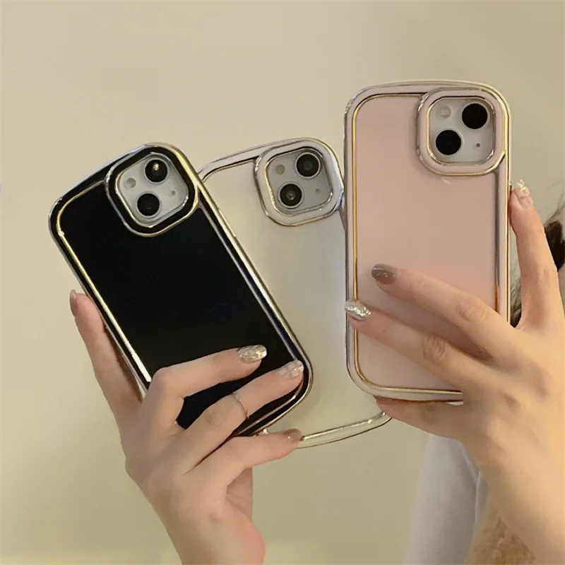 

Luxury Plating Phone Case For iPhone 14 12 13 11 Pro Max 14 Plus Back Cover