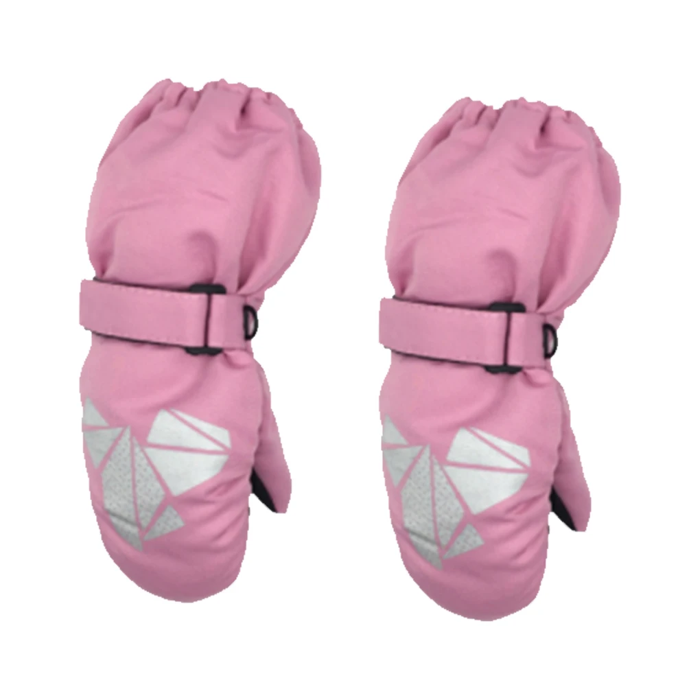 

1 пара, детские варежки, зимние водонепроницаемые, геометрические, стильные, с крючком, спортивные, подарки, лыжные принадлежности, с принтом, удобные