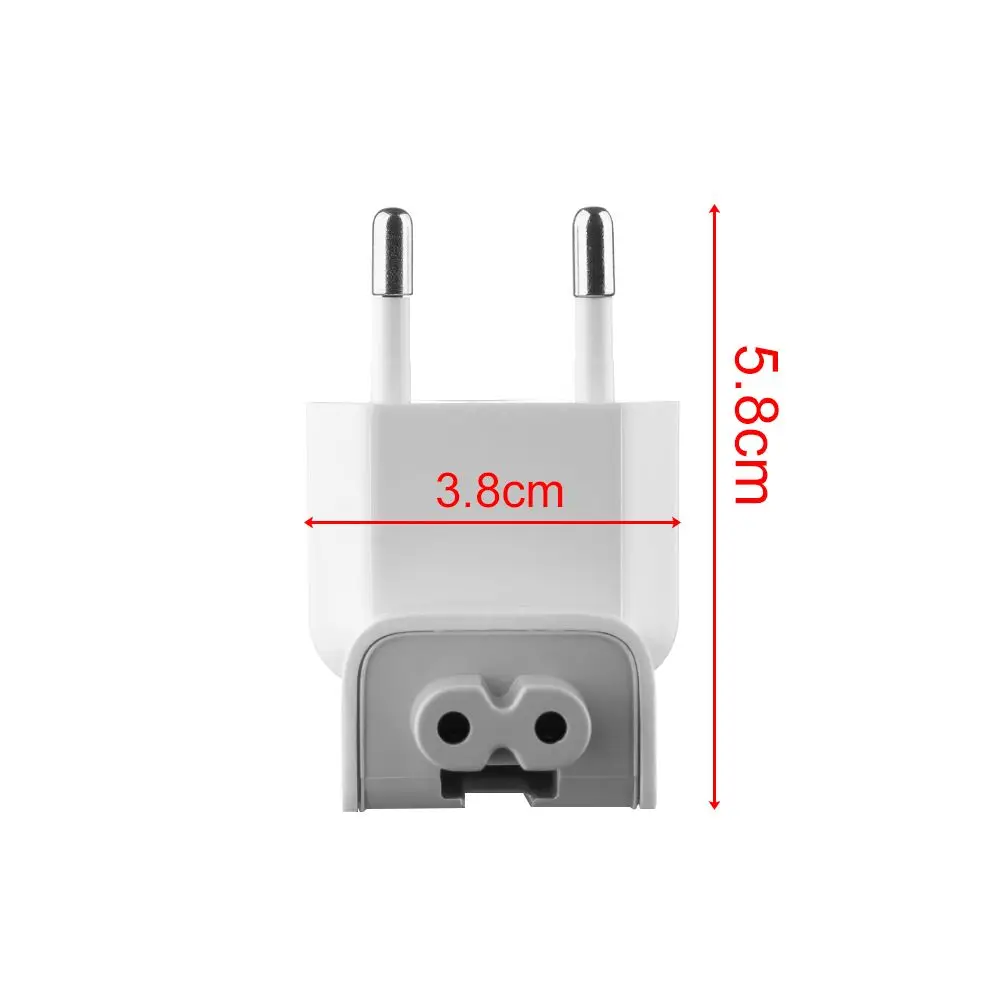 1Pcs EU Plug Universal EU AC Power Wall Plug Duck Head For Apple MacBook Pro Air Adapter Charger 250V Conversion Power Supply images - 6
