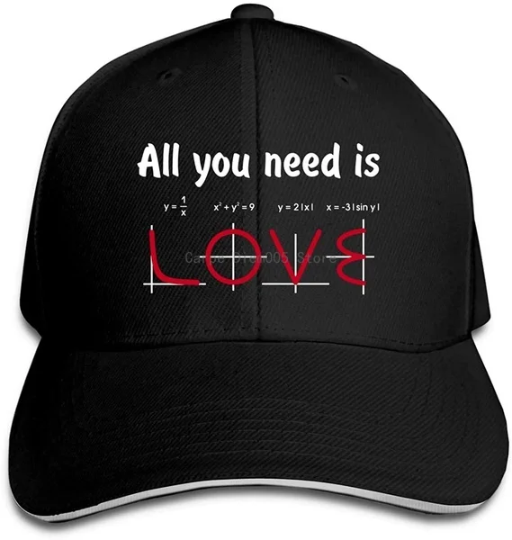 

All You Need is Love Math Unisex Sandwich Cap Casquette