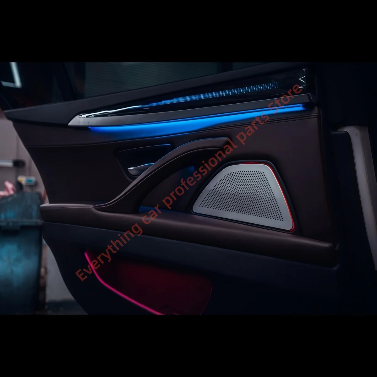 Фото Светодиодная подсветка салона для BMW F10 F11, 64 цвета, динамическая подсветка, модификация интерьера, аксессуары, управление через приложение на экране. №3