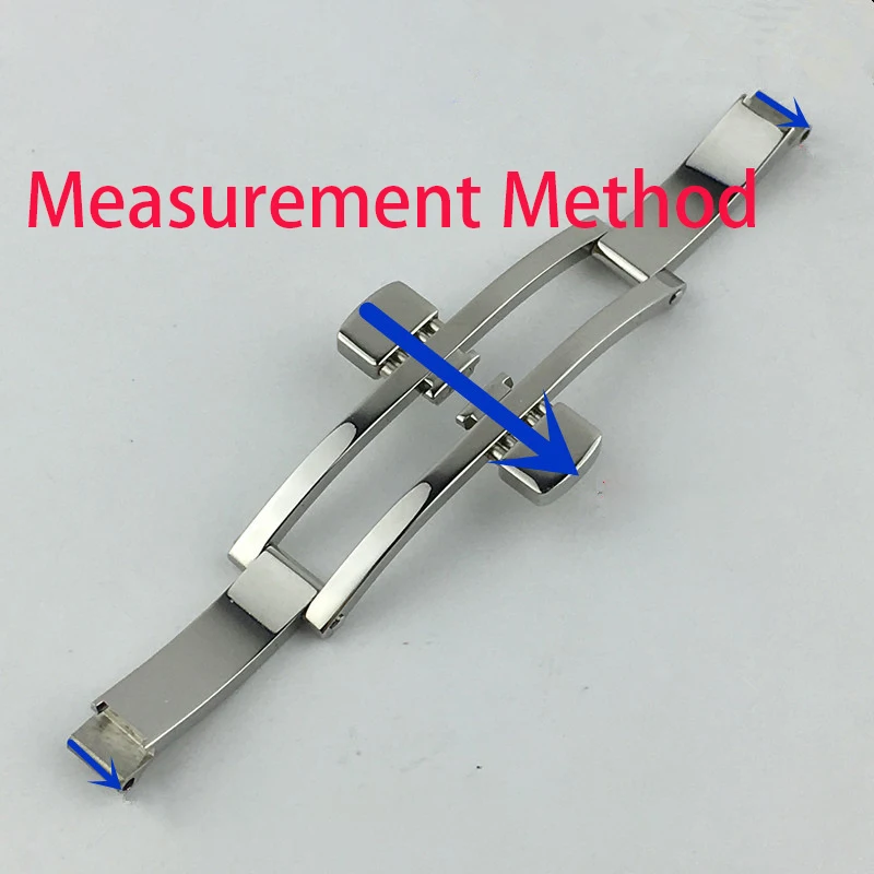 Watch Strap Clasp Buckle Double Press Butterfly Buckle Fits Longines Tissot 1853 Watch Parts Watch Accessories Buckle
