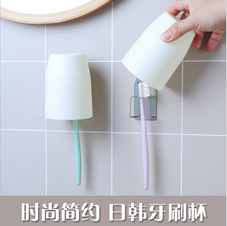 

1PC Stainless Steel 304 Toothbrush Holder Punch-Free Bathroom Toothbrush Rack Adhesive Self-Adhesive Creative Toothbrush Holder
