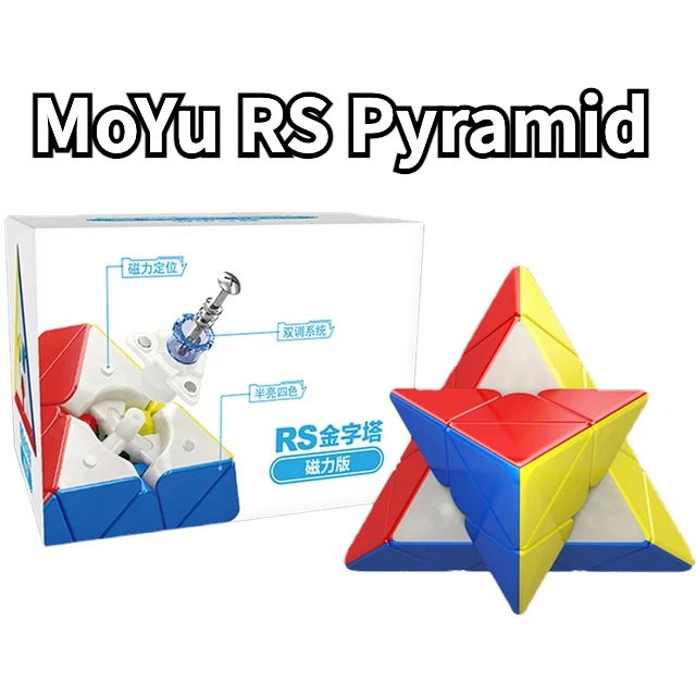 

[Funcube] MoYu RS Pyramid RS 3x3x3 Pyramid Maglev Pyramid Cube Professional Magnetic Triangle Speed Puzzle Pyraminx Magico Cubo