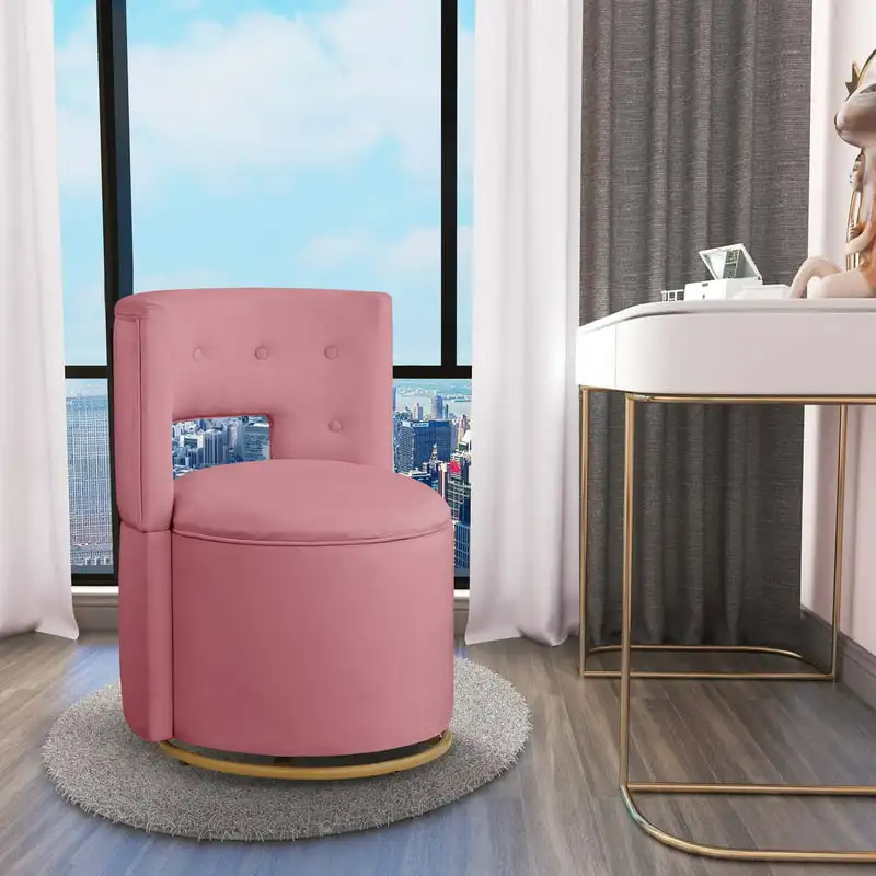 

Swivel Accent Chair - Tuftd Accent Chair with Storage for Living Room - Pink