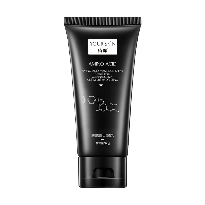 

Аминокислотное очищающее средство для лица, 60 г, глубокое очищение, увлажнение, контроль жирности, полупрозрачное очищающее средство для лица для мужчин, 60 мл, TSLM1