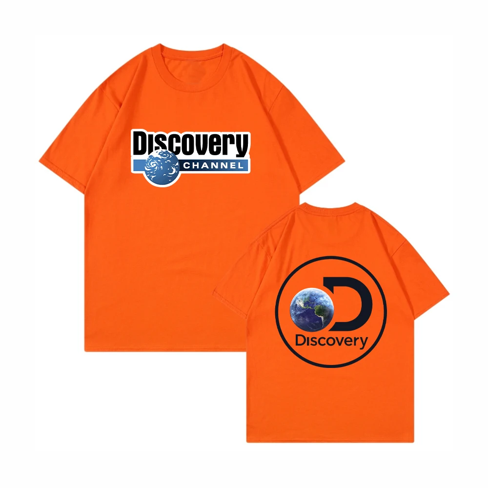 

Мужская Спортивная Футболка Discovery Channel, повседневная хлопковая Футболка с круглым вырезом, лето 2023
