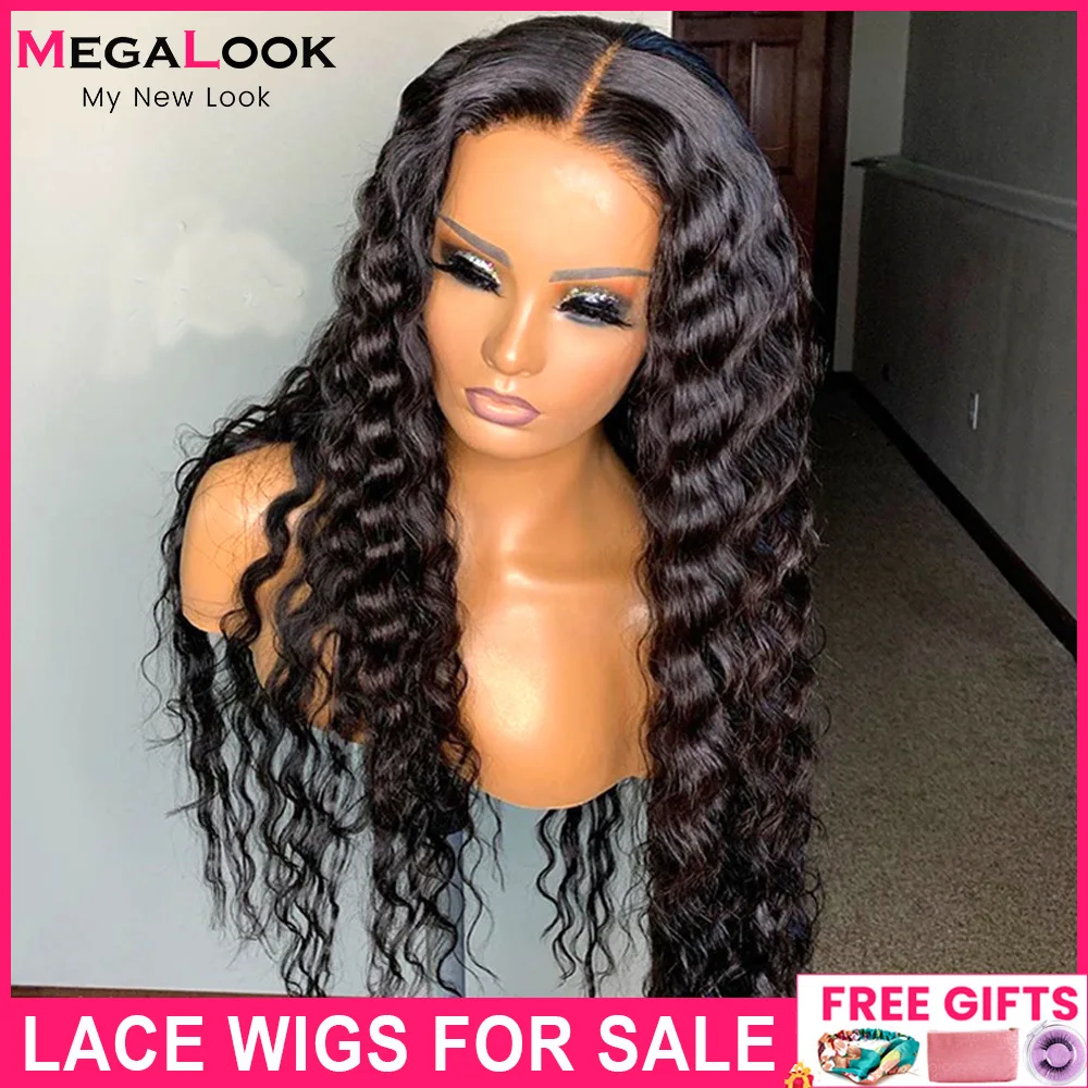 

Парики на сетке с глубокой волной, плотность 180, прозрачные парики на сетке для женщин, парик на сетке с глубокой кудрявой волной, 26 дюймов, T-о...