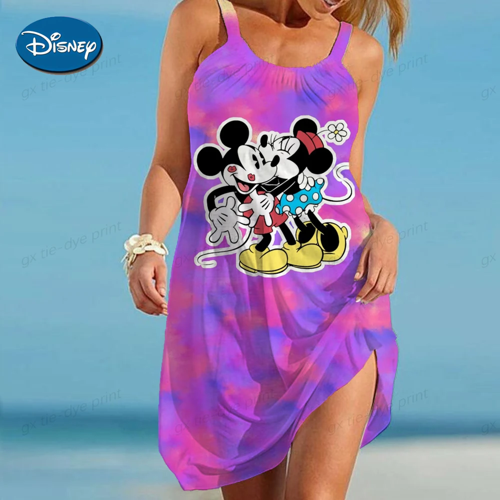 2023 сексуальное пляжное платье на бретельках с принтом женская большая пляжная