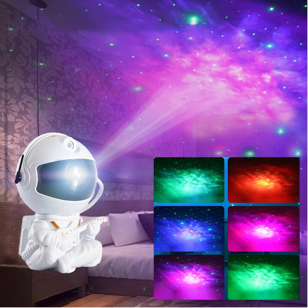2022NEW Astronaut Projector Starry Sky Galaxy Stars Projector Night Light LED Lamp for Bedroom Room Decor Decorative Nightlights