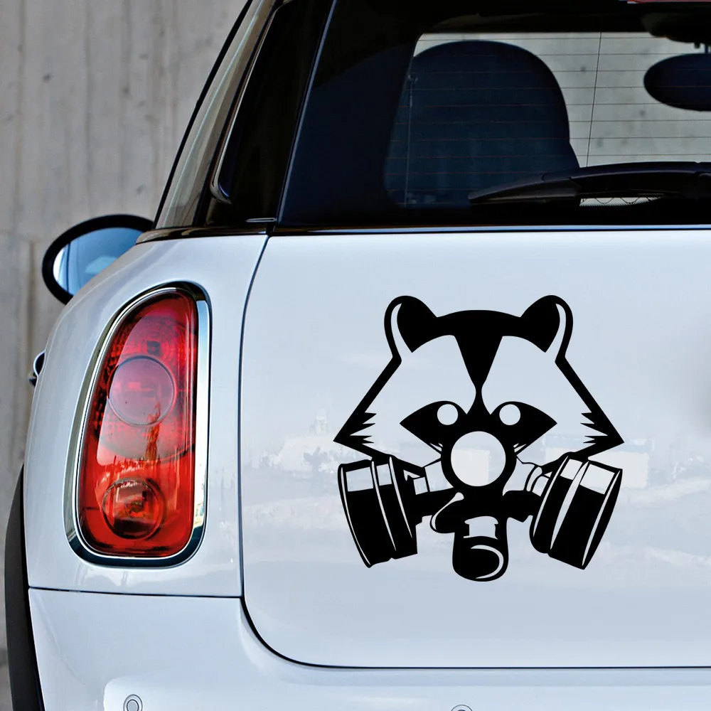 Наклейка на окно автомобиля MIGNATIS-Raccoon водостойкая | Автомобили и мотоциклы