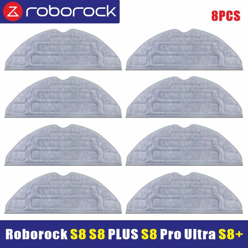 

Антибактериальная Швабра Roborock S8 Pro Ultra / S8 Plus/S8, аксессуары для робота, моющаяся тряпка, вакуумные запасные части