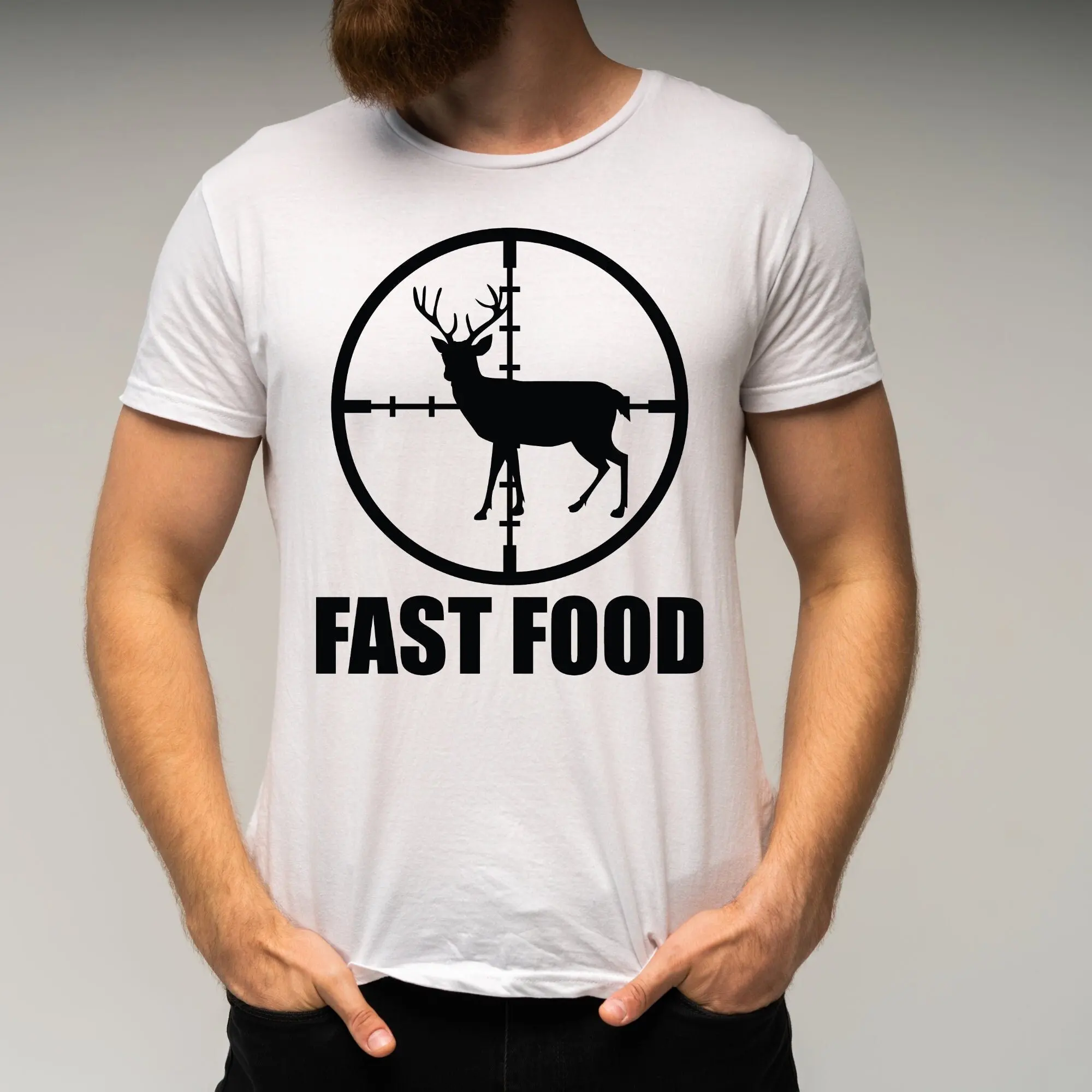 Охотничья футболка для мужчин забавная шуточная уличная сцена идея подарка папе