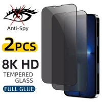 full cover anti spy glass for iphone 13 12 11 pro max mini 13pro 12pro 11pro xs max x xr se 6s 7 8 plus privacy screen protector