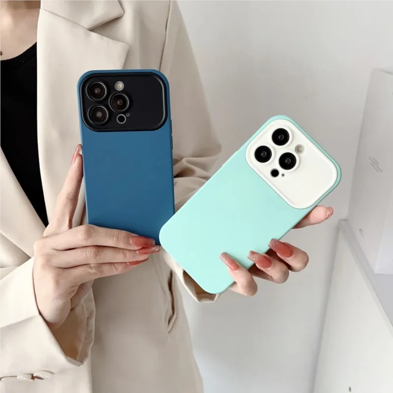 Large Window Phone Case Suitable For iPhone 14, 13, 12, 11 Pro Max XS X XR Plus Skin Feeling Two In One Full Protective Case