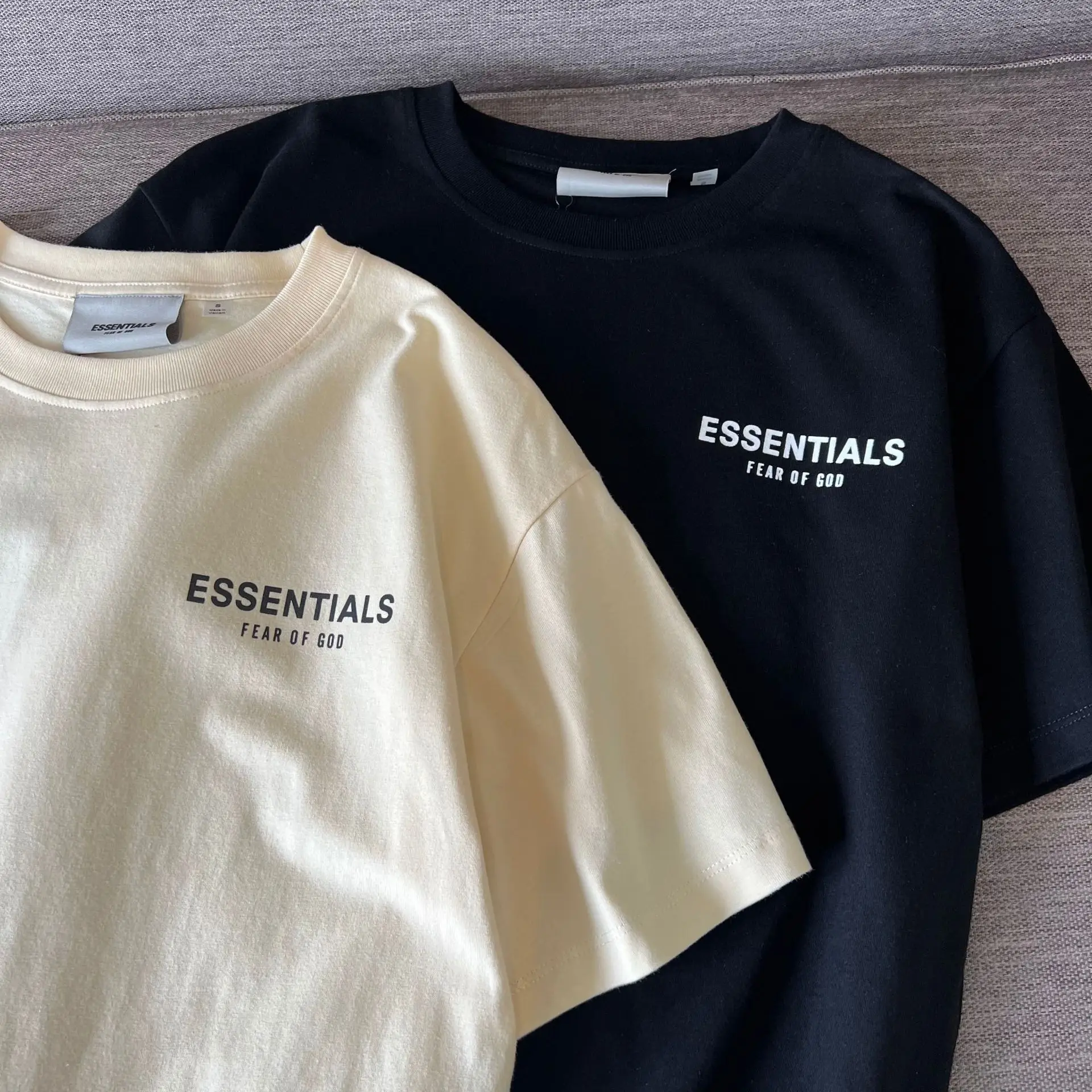 

Базовая футболка из 100% хлопка, свободная резиновая футболка унисекс с коротким рукавом и логотипом из овчины, винтажная Спортивная футболк...