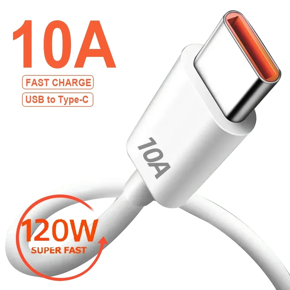 Кабель USB Type-C 10 А 120 Вт для быстрой зарядки