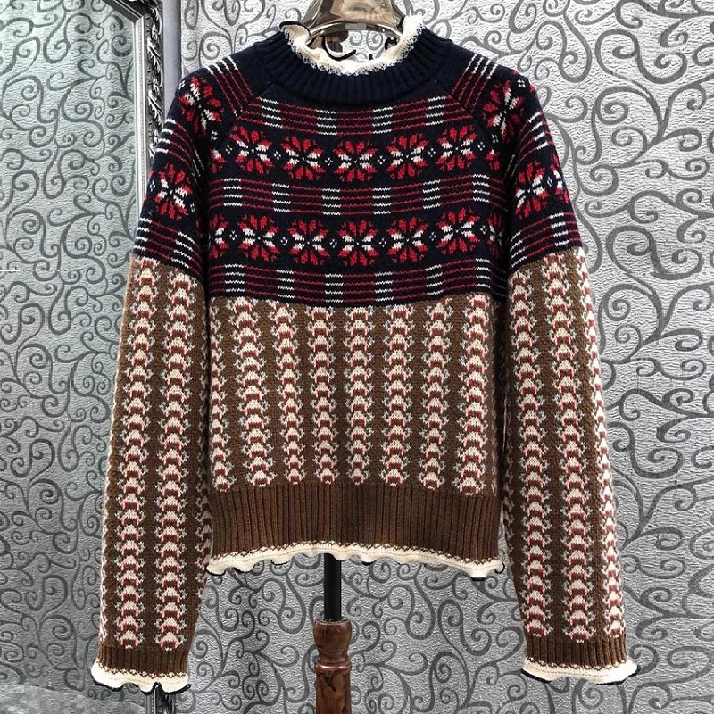 Женский трикотажный свитер с длинным рукавом повседневный мягкий шерстяной