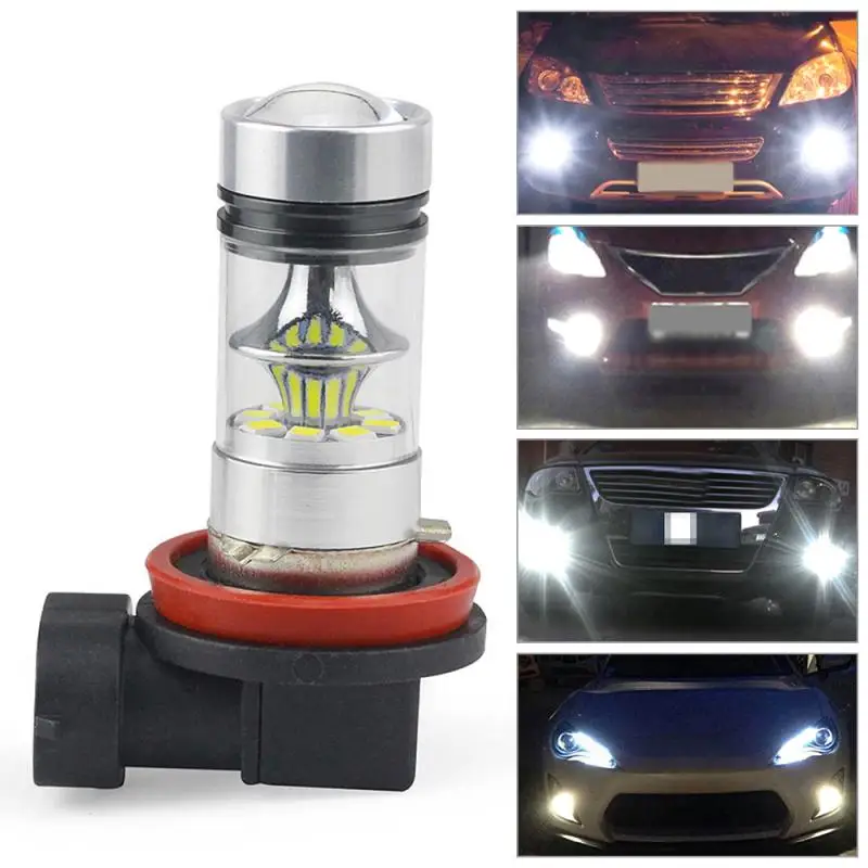 

Drl Daytime Running Light Waterproof H11 H8 100w 6000k Led Driving Bulb Superbright Fog Driving Light Fog Light Car Accessories